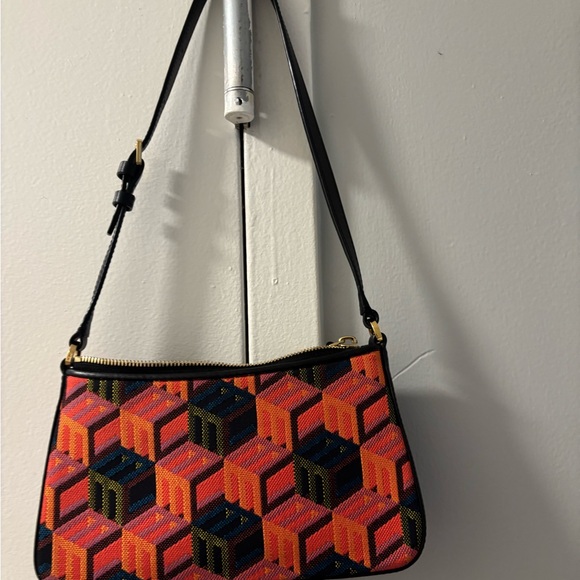 MCM Handbags - MCM cubic Patterned Shoulder Bag